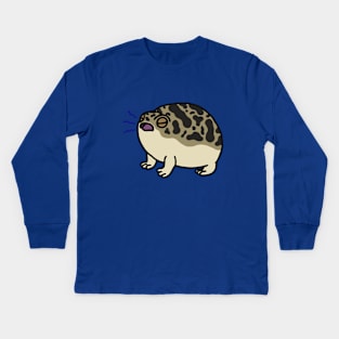 Angy Desert Frog Kids Long Sleeve T-Shirt